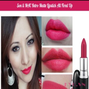 Son Mac Retro Matte Màu All Fired Up - Hồng Đỏ - Image 9