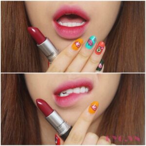 Son MAC Matte Màu D For Danger - Đỏ Rượu Vang - Image 4