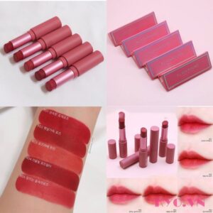 Son Black Rouge All Day Rose Velvet Burgundy Rose R04 - Đỏ Rượu - Image 4