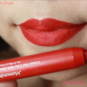 Son Mamonde Creamy tint Color Balm Intense Blood Orange 19 - Đỏ Thuần pha cam - Image 4