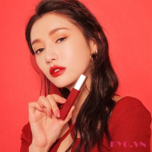 Son 3CE Cloud Lip Tint Macaron Red - Đỏ Tươi - Image 6