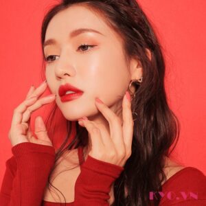 Son 3CE Cloud Lip Tint Macaron Red - Đỏ Tươi - Image 8
