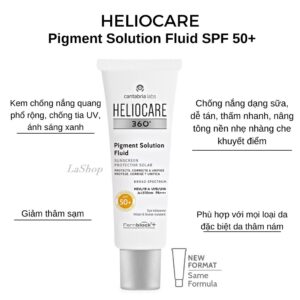 Kem Chống Nắng Heliocare 360º Pigment Solution Fluid SPF50+ Ultraligero (50ml) - New - Image 3