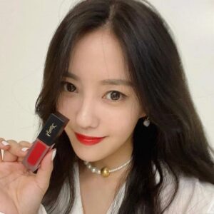 Son YSL Kem Màu 201 Rouge Tatouage - Đỏ Cam - Image 4