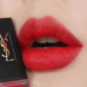 Son YSL Kem Màu 201 Rouge Tatouage - Đỏ Cam - Image 7