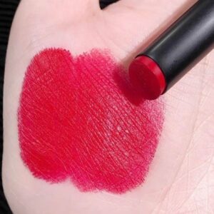 Son MAC Powder Kiss Velvet Blur Slim 889 Ruby New - Màu Đỏ Ruby - Image 7