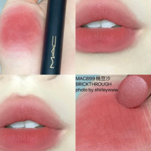 Son MAC Powder Kiss Velvet Blur Slim 899 Brickthrough - Màu Hồng Khô - Image 3