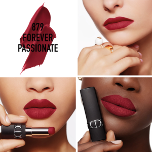 Son Dior Rouge Forever Transfer Proof Lipstick 879 Forever Passionate (New) - Màu Đỏ Mận - Image 3