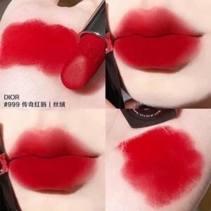 Son Dior Rouge Forever Transfer Proof Lipstick 999 Forever Dior (New) - Màu Đỏ Tươi - Image 3