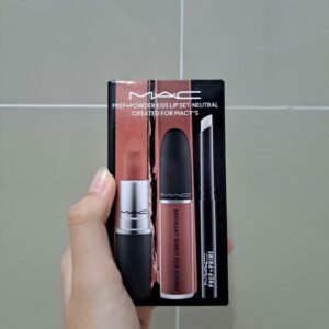 Set Son MAC Prep + Powder Kiss Lip Set Chili (Fullsize 3 Cây : 1 Mac 316 + 1 Mac 991 + 1 (MAC Prep + Prime)) - Màu (316-Đỏ Đất; 991-Đỏ Gạch; Prep + Prime - Không Màu) - Image 13