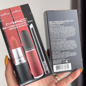 Set Son MAC Prep + Powder Kiss Lip Set Chili (Fullsize 3 Cây : 1 Mac 316 + 1 Mac 991 + 1 (MAC Prep + Prime)) - Màu (316-Đỏ Đất; 991-Đỏ Gạch; Prep + Prime - Không Màu) - Image 4