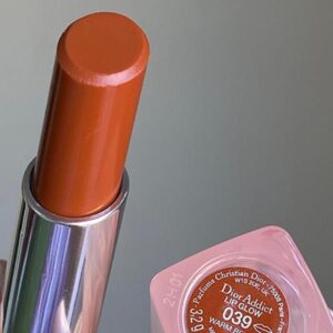 Son Dưỡng Dior Addict Lip Glow 039 Warm Beige - Màu Cam Đất - Image 8