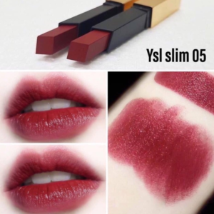 Son YSL Slim 05 Peculiar Pink - Màu Đỏ Mận - Image 3
