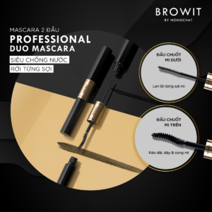 Mascara 2 đầu Browit By NongChat Professional Duo Mascara #Sexy Black (Cam) - Image 5