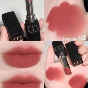 Son Dior Rouge Forever Transfer Proof Lipstick 720 Forever Icone (New) - Màu Đỏ Hồng Đất - Image 3