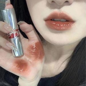 Son YSL Rouge Volupte Candy Glaze 4 Nude Pleasure - Màu Cam Đất - Image 6