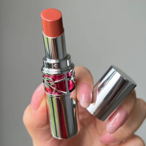 Son YSL Rouge Volupte Candy Glaze 4 Nude Pleasure - Màu Cam Đất - Image 8