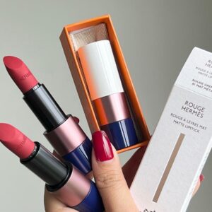 Son Hermès Matte Limited Edition 81 Rouge Grenat - Màu Đỏ Hồng - Image 7