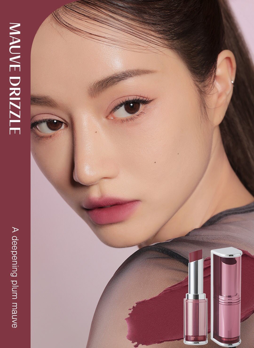 Son 3CE Blur Matte Lipstick Mauve Drizzle - Màu Tím Hồng Trầm