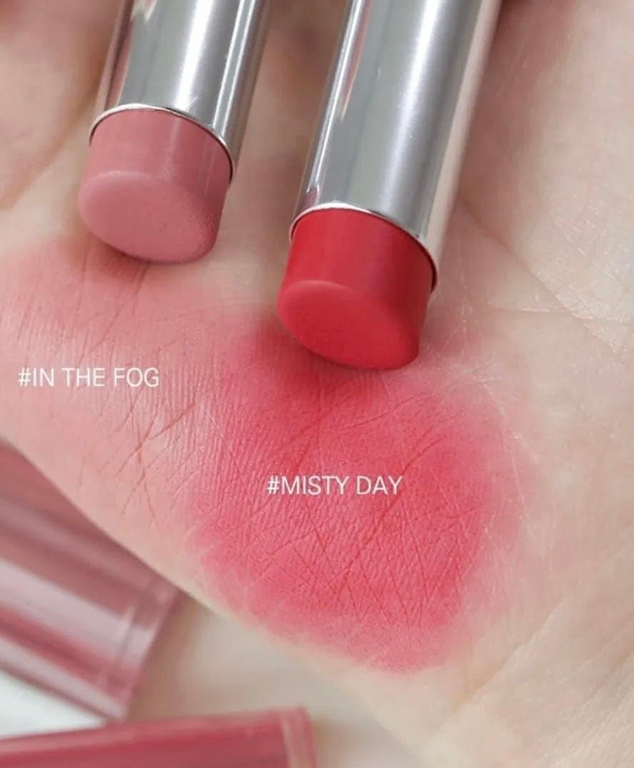 Son 3CE Blur Matte Lipstick Misty Day - Màu Hồng Đào San Hô