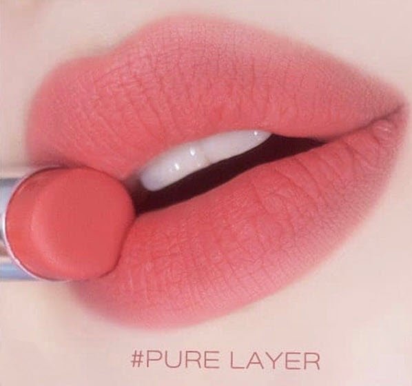 Son 3CE Blur Matte Lipstick Pure Layer - Màu Hồng Cam San Hô