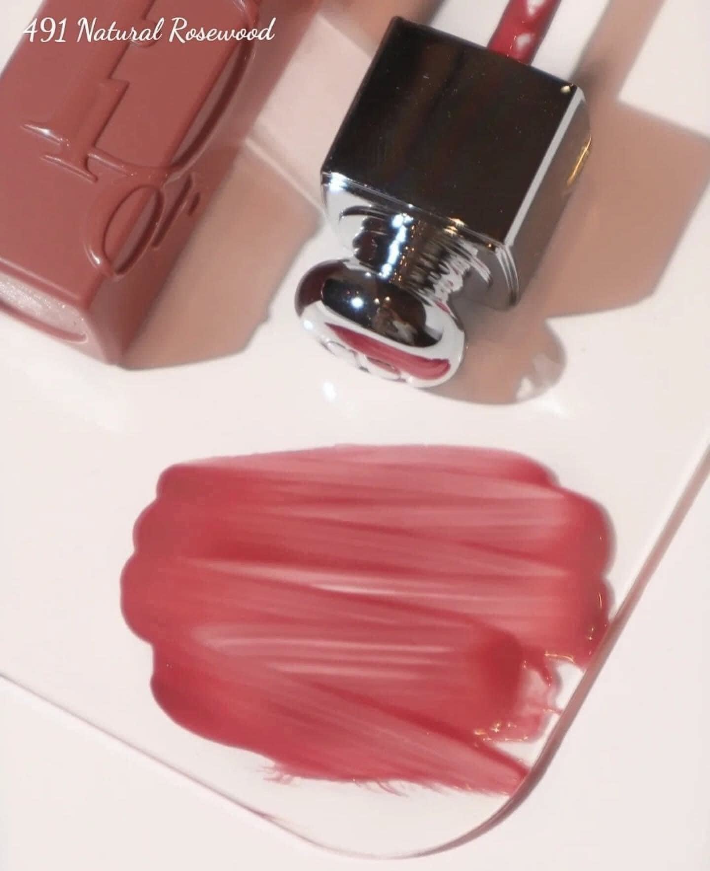Son Dior Addict Lip Tint 491 Natural Rosewood - Màu Hồng Nâu