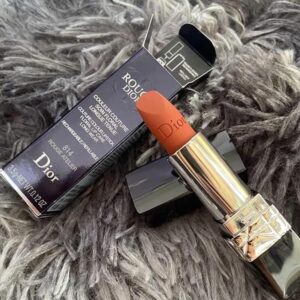 Son Dior Rouge Matte 814 Rouge Atelier - Màu Đỏ Cam Cháy - Image 5