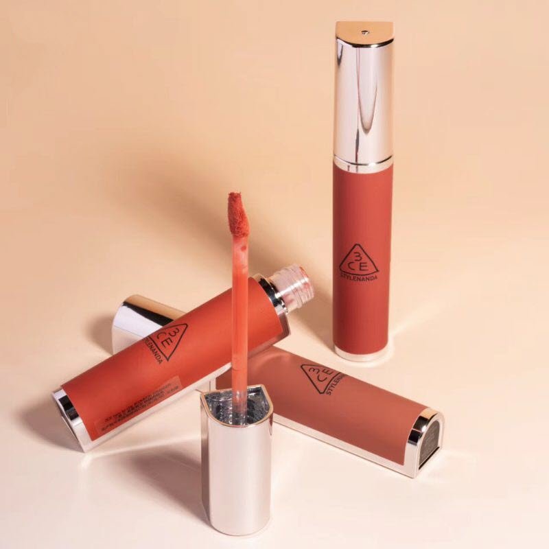Son Kem Lì 3CE Hazy Lip Clay Butter Beige - Màu Cam Đào Đất