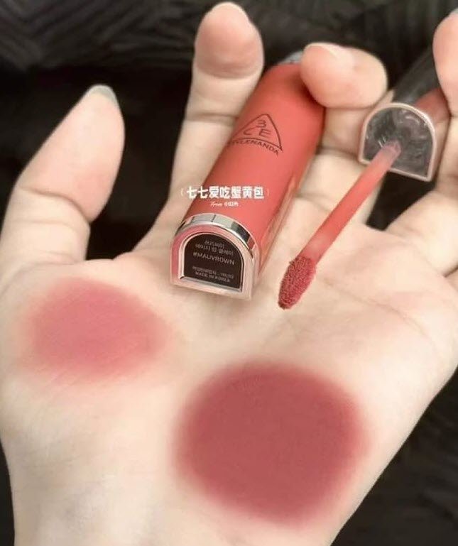 Son Kem Lì 3CE Hazy Lip Clay Mauvbrown - Màu Hồng Nude