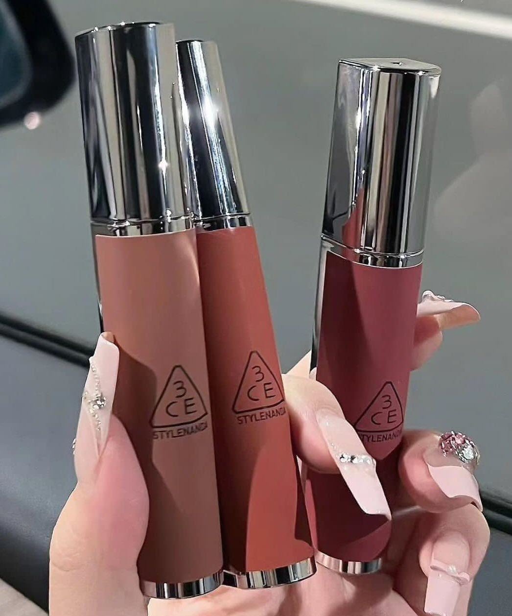 Son Kem Lì 3CE Hazy Lip Clay Plum Pudding - Màu Đỏ Rượu