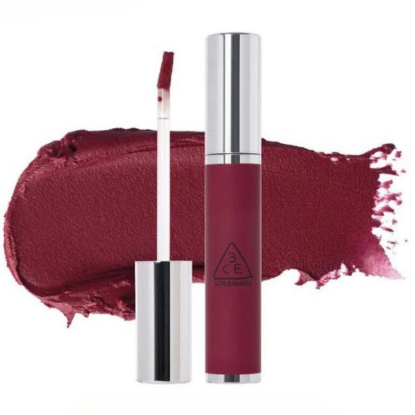 Son Kem Lì 3CE Hazy Lip Clay Plum Pudding - Màu Đỏ Rượu