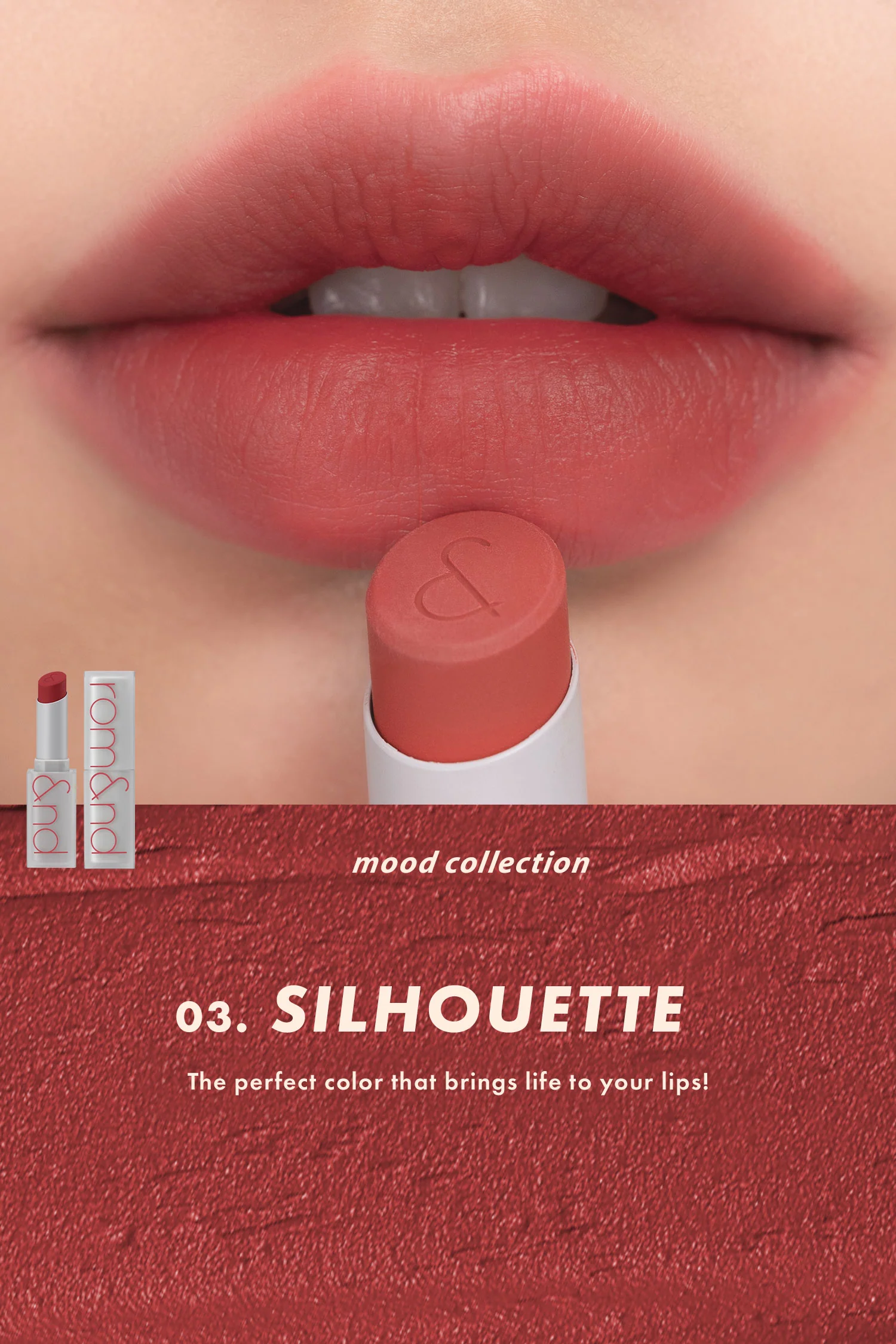 Son Romand New Zero Matte Lipstick 03 với độ lên màu hoàn hảo cho đôi môi căng tràn sức sống