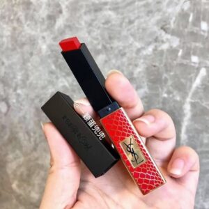 Son YSL The Slim Wild Collector Crocrodile Series Limited Edition 120 Take My Red Away - Màu Đỏ Gạch Ánh Cam - Image 5