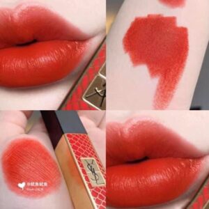 Son YSL The Slim Wild Collector Crocrodile Series Limited Edition 120 Take My Red Away - Màu Đỏ Gạch Ánh Cam - Image 3