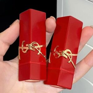 Son YSL Rouge Pur Couture Caring Satin Lipstick RM Rouge Muse Limited Edition - Màu Đỏ Ruby - Image 8