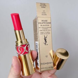 Son YSL Volupte Shine 12 Corail Dolman – Màu Hồng Cam - Image 6
