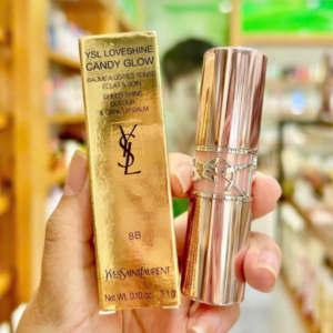 Son Dưỡng Yves Saint Laurent YSL Loveshine Candy Glow 8B That Pink - Màu Hồng Nâu - Image 7