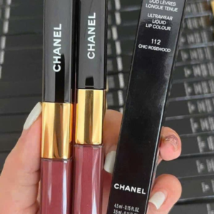 Son Kem Chanel Le Rouge Duo Ultra Tenue Ultrawear Liquid Lip Colour 112 Chic Rosewood - Màu Hồng Đất - Image 7
