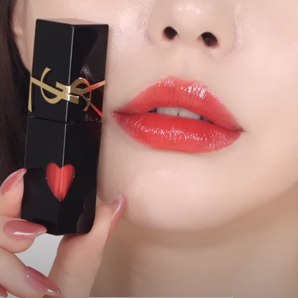 Son Yves Saint Laurent YSL The Inks Vinyl Cream 621 Red Adoration - Màu Đỏ Cam - Image 2