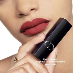 Son Dior Rouge Dior Couture Lipstick Velvet Finish 624 Verone – Màu Đỏ Đất - Image 3