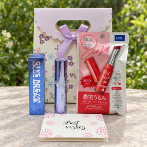 Set Son Kem Lì Merzy The First Velvet Tint Blue Dream Valentine #V6 & Son Dưỡng DHC Có Màu