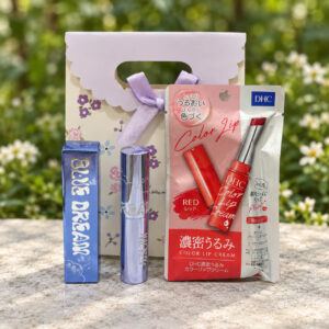 Set Son Kem Lì Merzy The First Velvet Tint Blue Dream Valentine #V6 & Son Dưỡng DHC Có Màu - Image 4