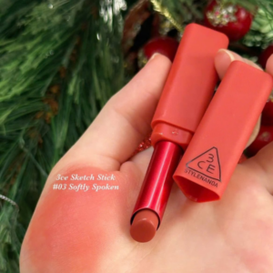 Son Sáp Mịn Lì 3CE Stylenanda 3CE Sketch Stick #03 Softly Spoken - Màu Hồng Đất - Image 4