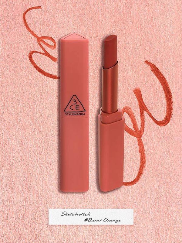 Son Sáp Mịn Lì 3CE Stylenanda 3CE Sketch Stick #07 Burnt Orange