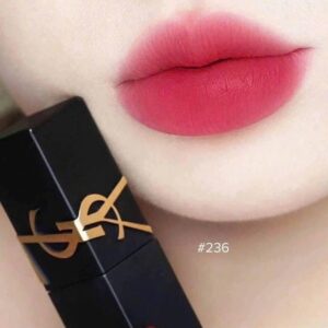 Son Kem YSL The Inks Vinyl Blur 236 Ruby Attraction – Màu Đỏ Thuần - Image 4