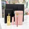 Set Hộp YSL + Son Má Hồng Yves Saint Laurent YSL Lovenude Lip Blusher 07 Illicit Nude Mini + Chì Kẻ Môi