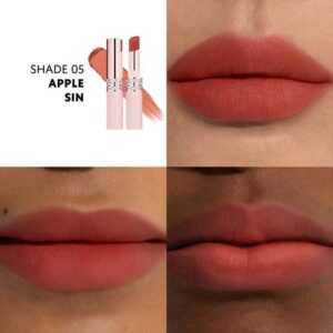 Son + Má YSL Lovenude Lip Blusher 05 Apple Sin – Màu Đỏ Cam - Image 2