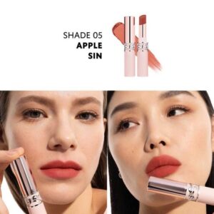 Son + Má YSL Lovenude Lip Blusher 05 Apple Sin – Màu Đỏ Cam - Image 4